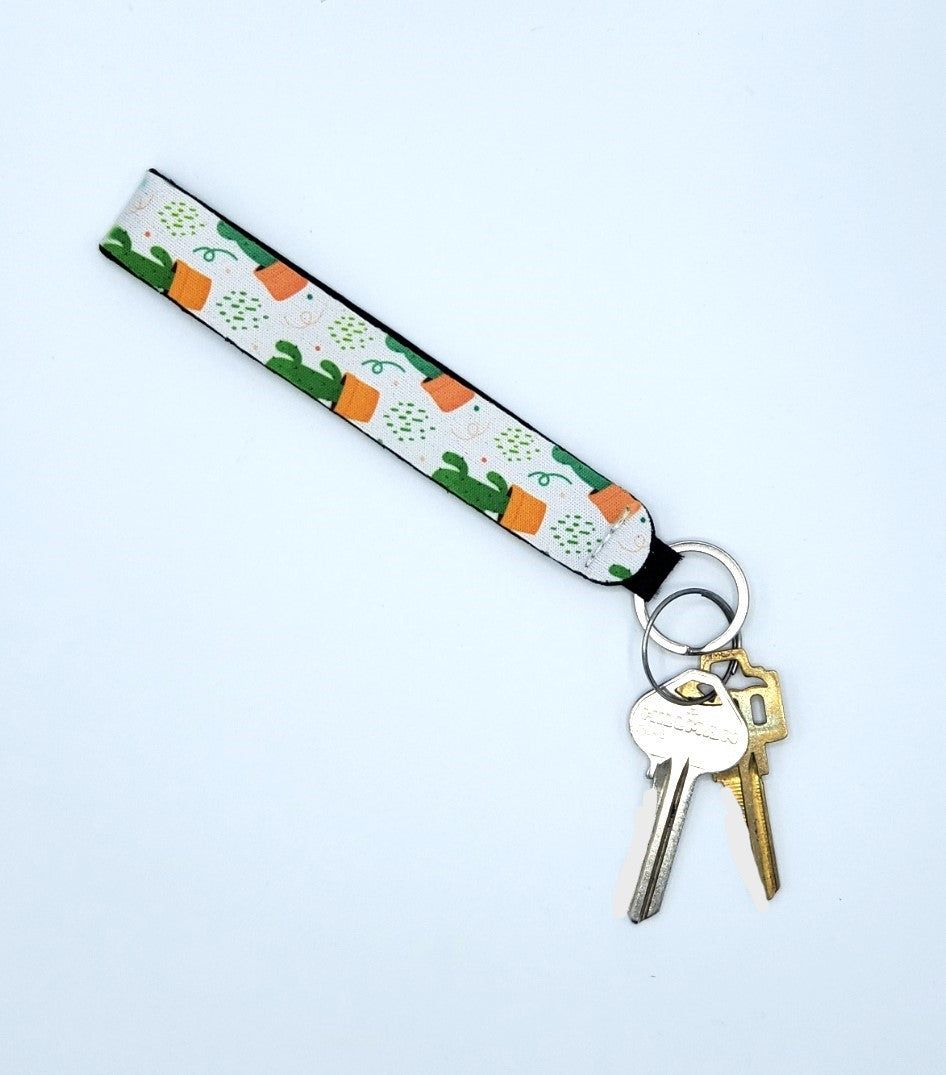 Neoprene wrist lanyard, Cactus design