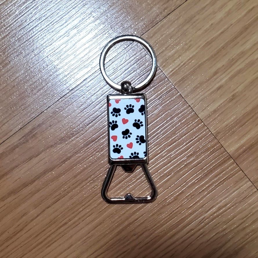 Bottle opener, Paws Heart design