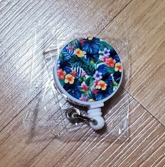 Badge reel, Tropical Bright design