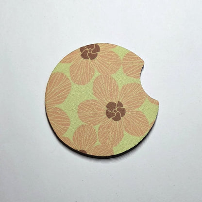Hawaii artist neoprene car coaster, Hau design