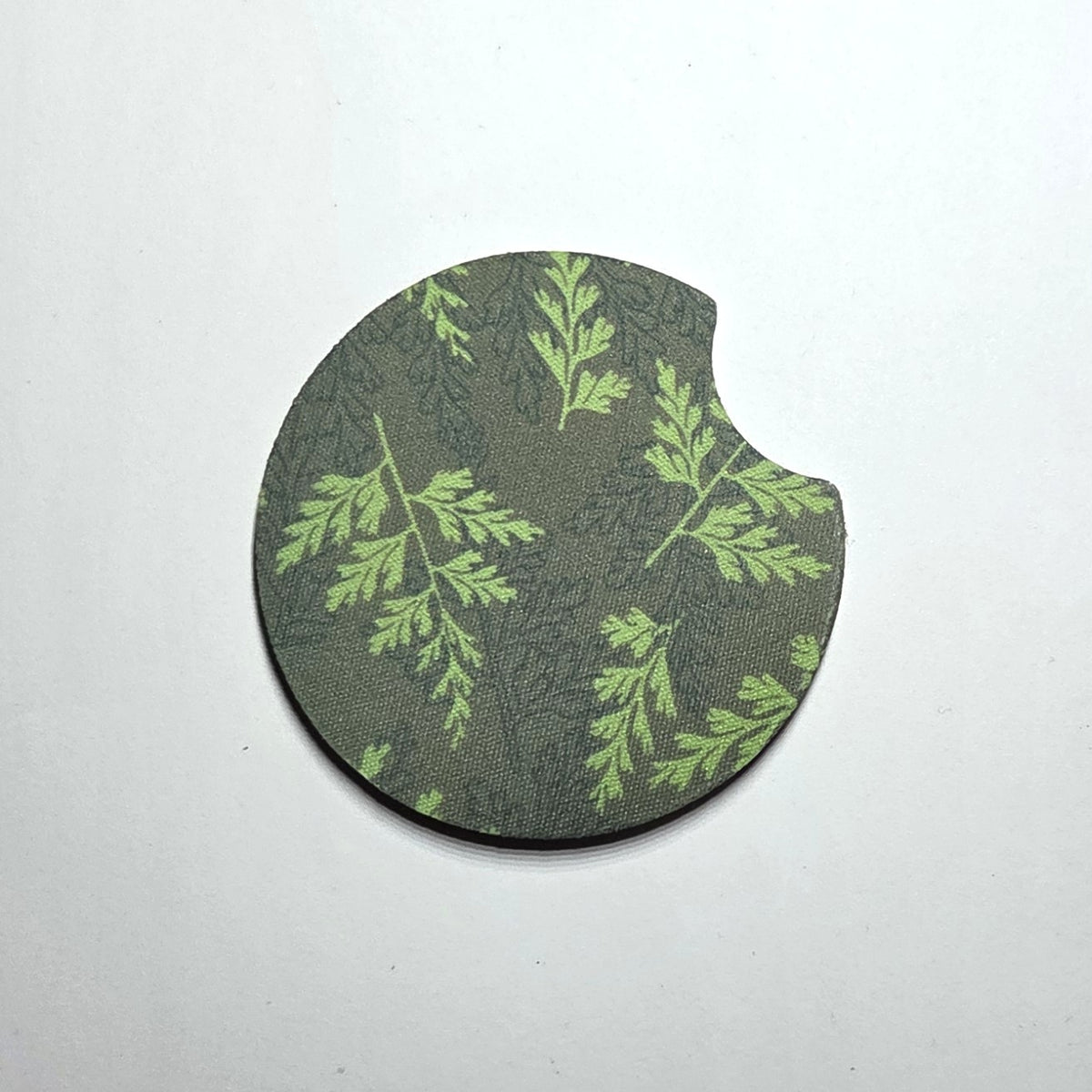 Hawaii artist neoprene car coaster, Palaa Gray design