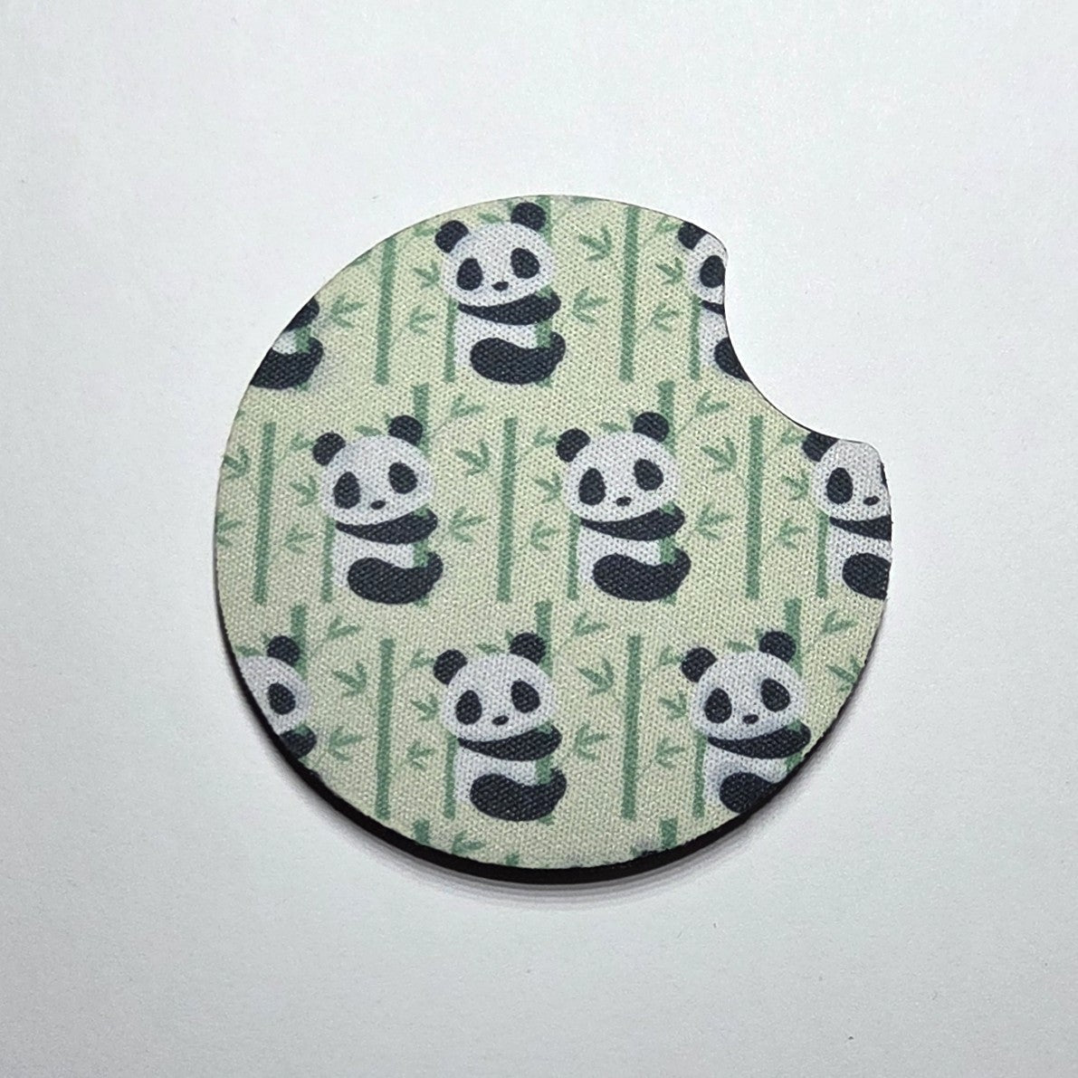 Neoprene car coaster, Pandas design
