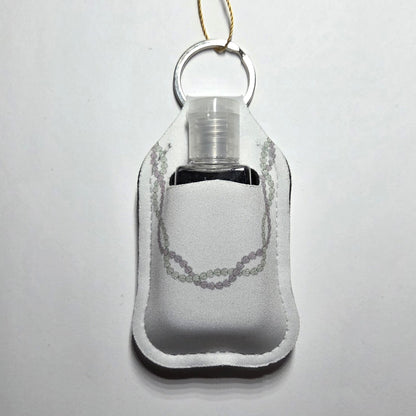 Hawaii artist neoprene hand sanitizer holder, Crown Flower design
