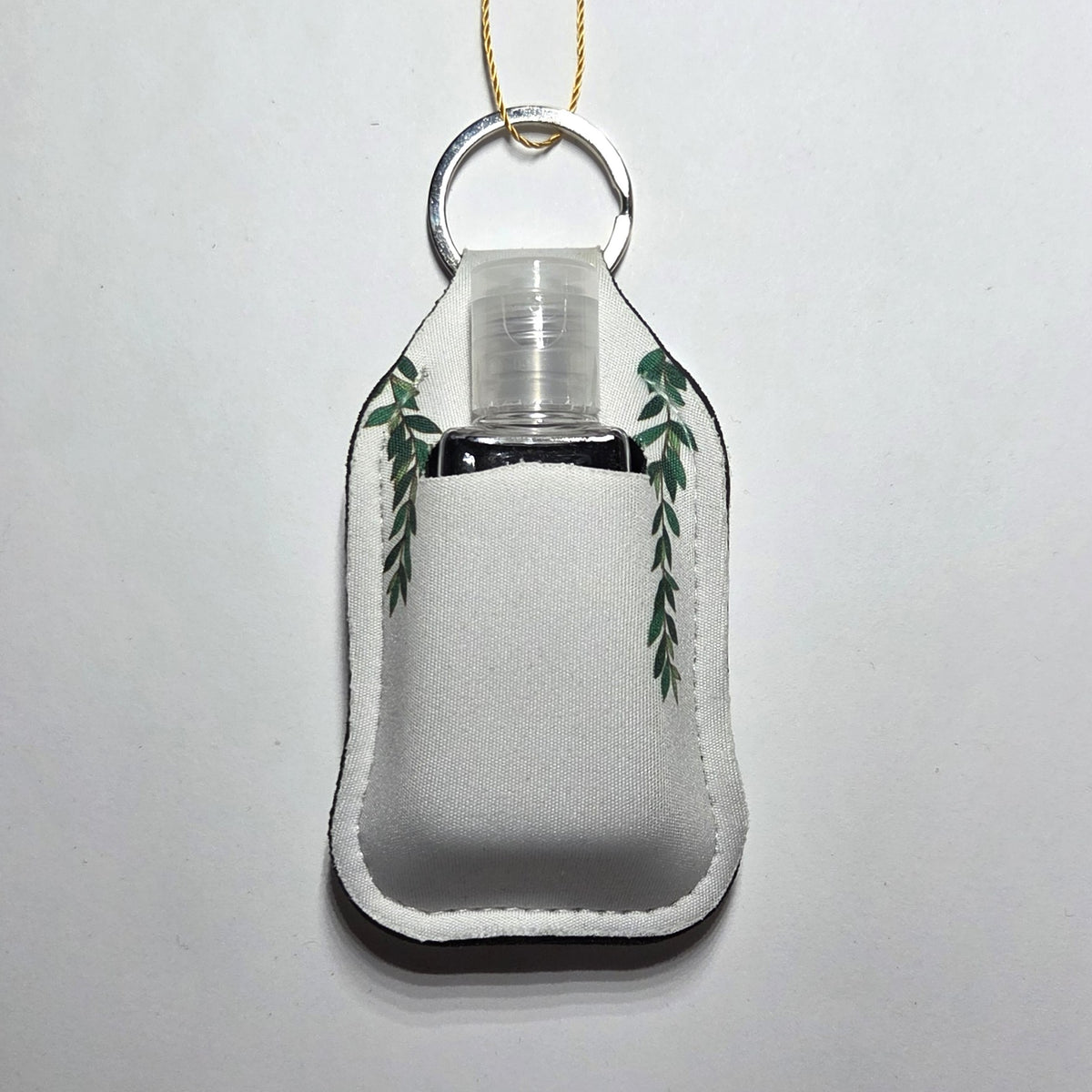 Hawaii artist neoprene hand sanitizer holder, Maile design