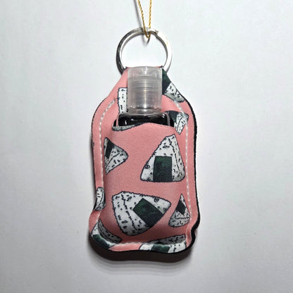 Hawaii artist neoprene hand sanitizer holder, Onigiri design