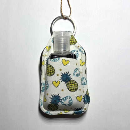 Neoprene hand sanitizer holder, Pineapples design
