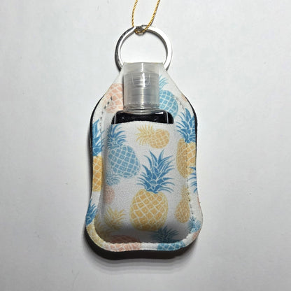 Neoprene hand sanitizer holder, Pineapples Colorful design