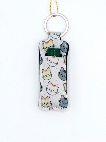 Lip balm holder, Cat Kawaii design