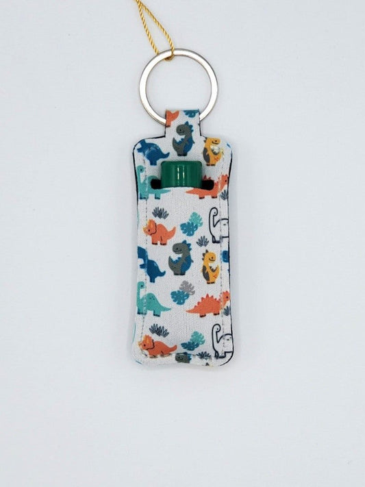 Lip balm holder, Dinosaurs Colorful design