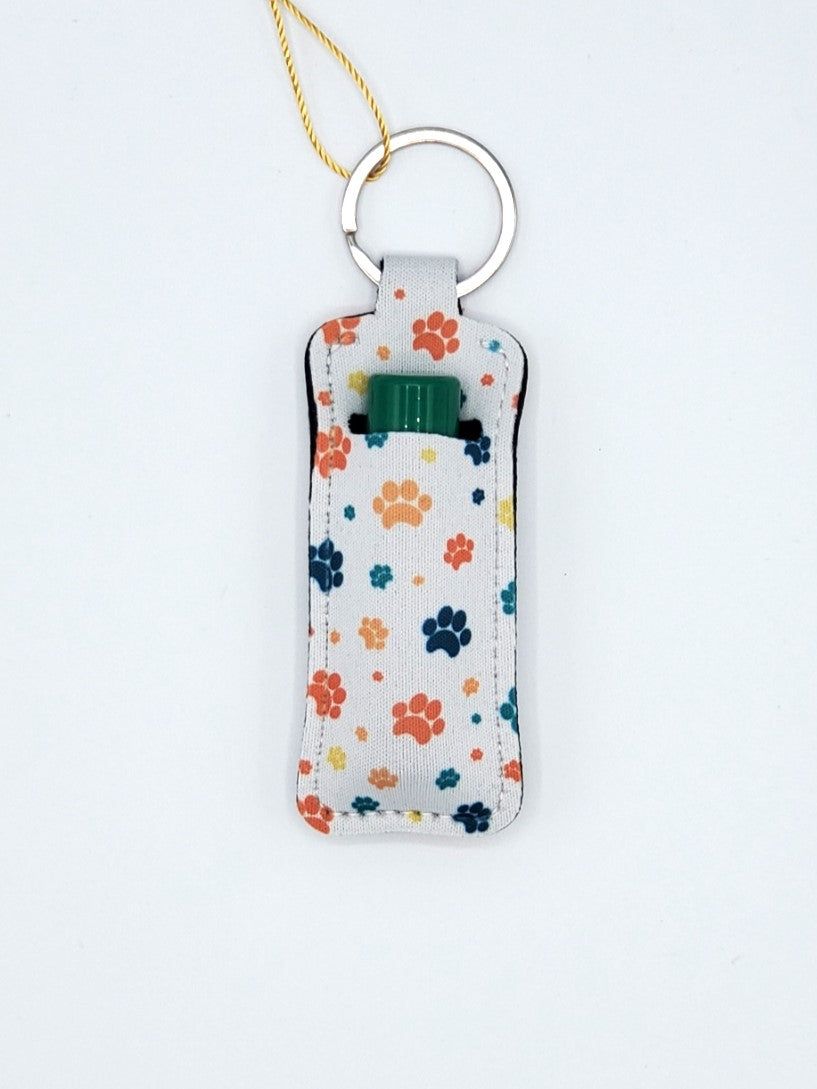 Lip balm holder, Paws Colorful design