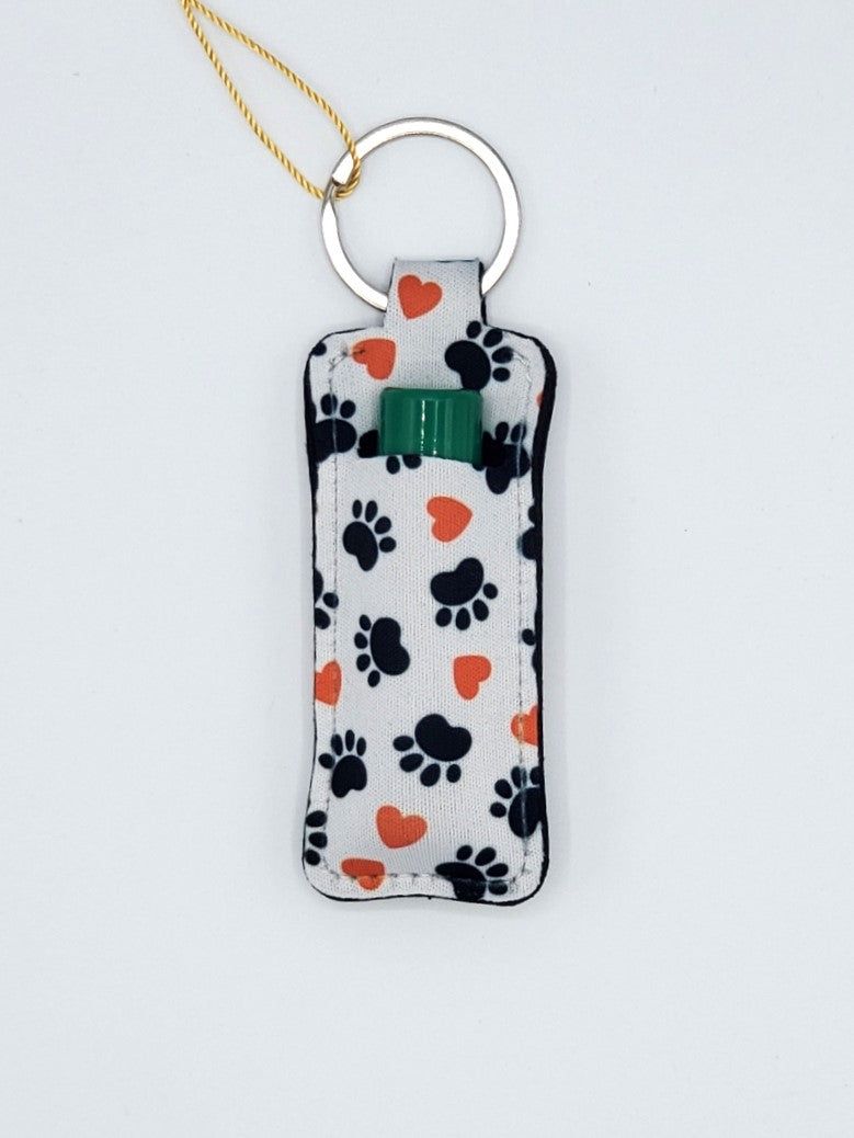 Lip balm holder, Paws Heart design