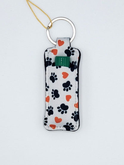 Lip balm holder, Paws Heart design