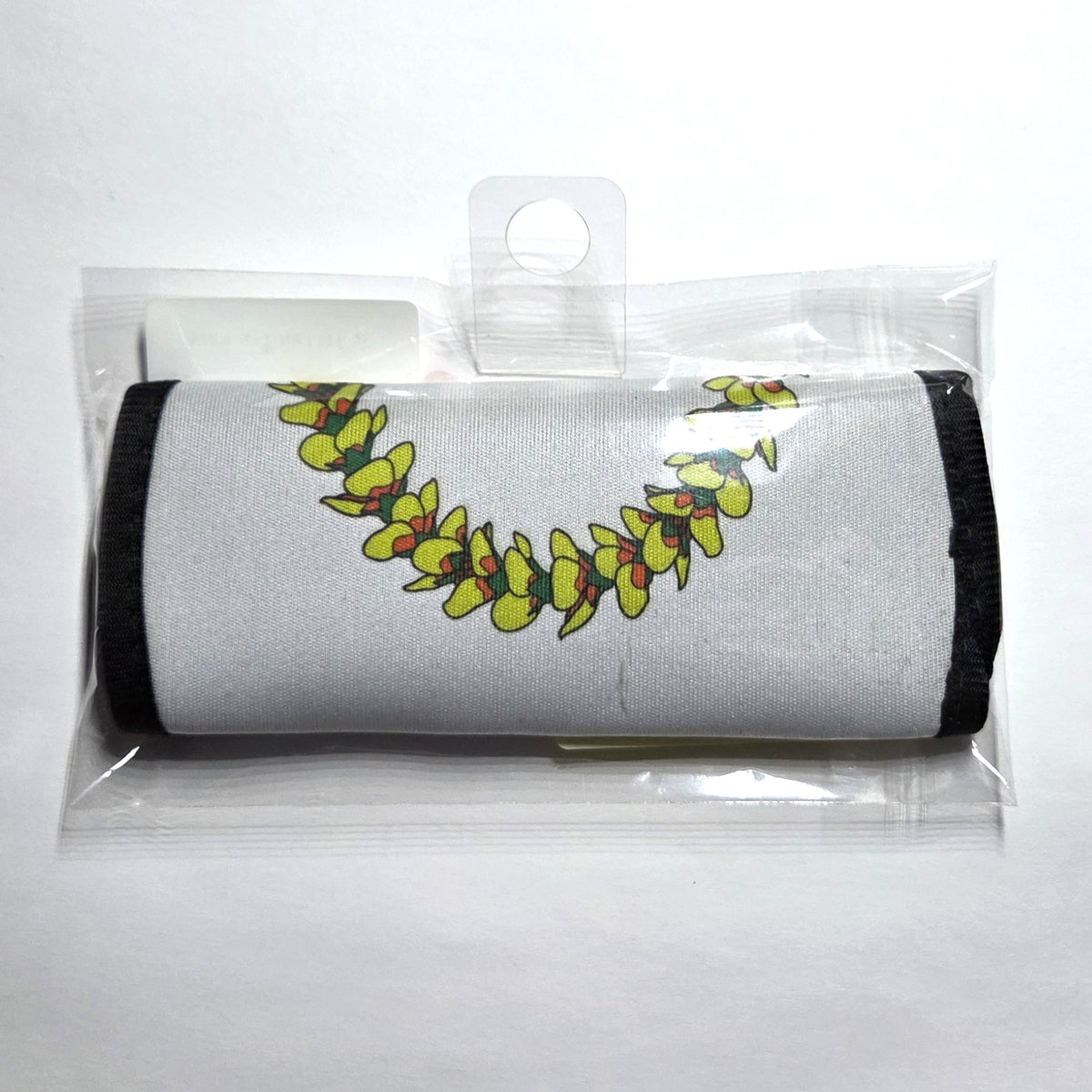 Hawaii artist neoprene luggage handle cover, Lantern Ilima design