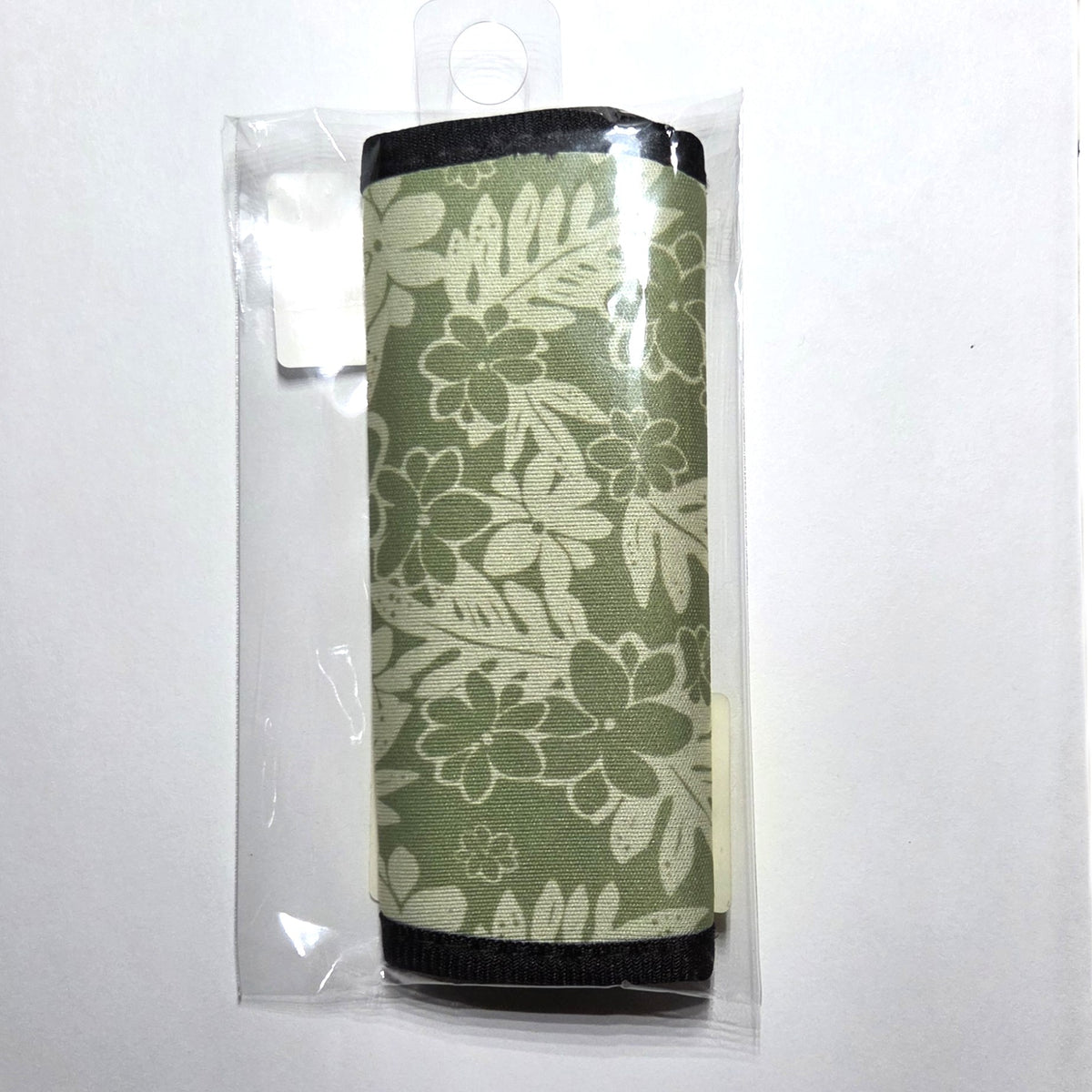 Hawaii artist neoprene luggage handle cover, Lauae Pikake Green design