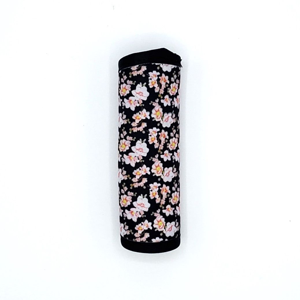 Neoprene luggage handle cover, Sakura Black design