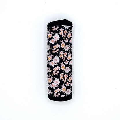 Neoprene luggage handle cover, Sakura Black design