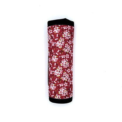 Neoprene luggage handle cover, Sakura Pink design