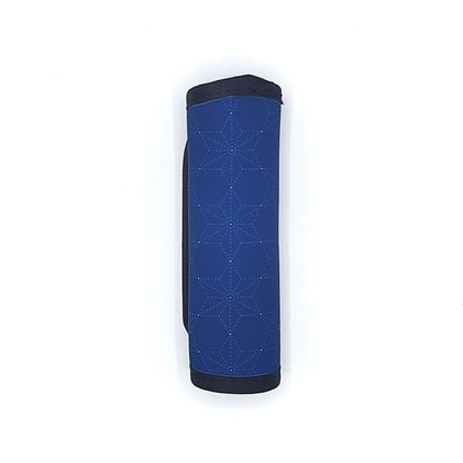 Neoprene luggage handle cover, Sashiko Star design