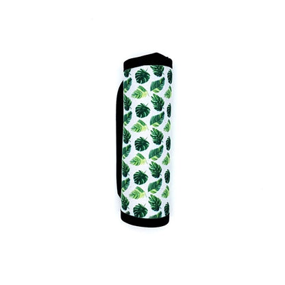 Neoprene luggage handle cover, Tropical Greens design