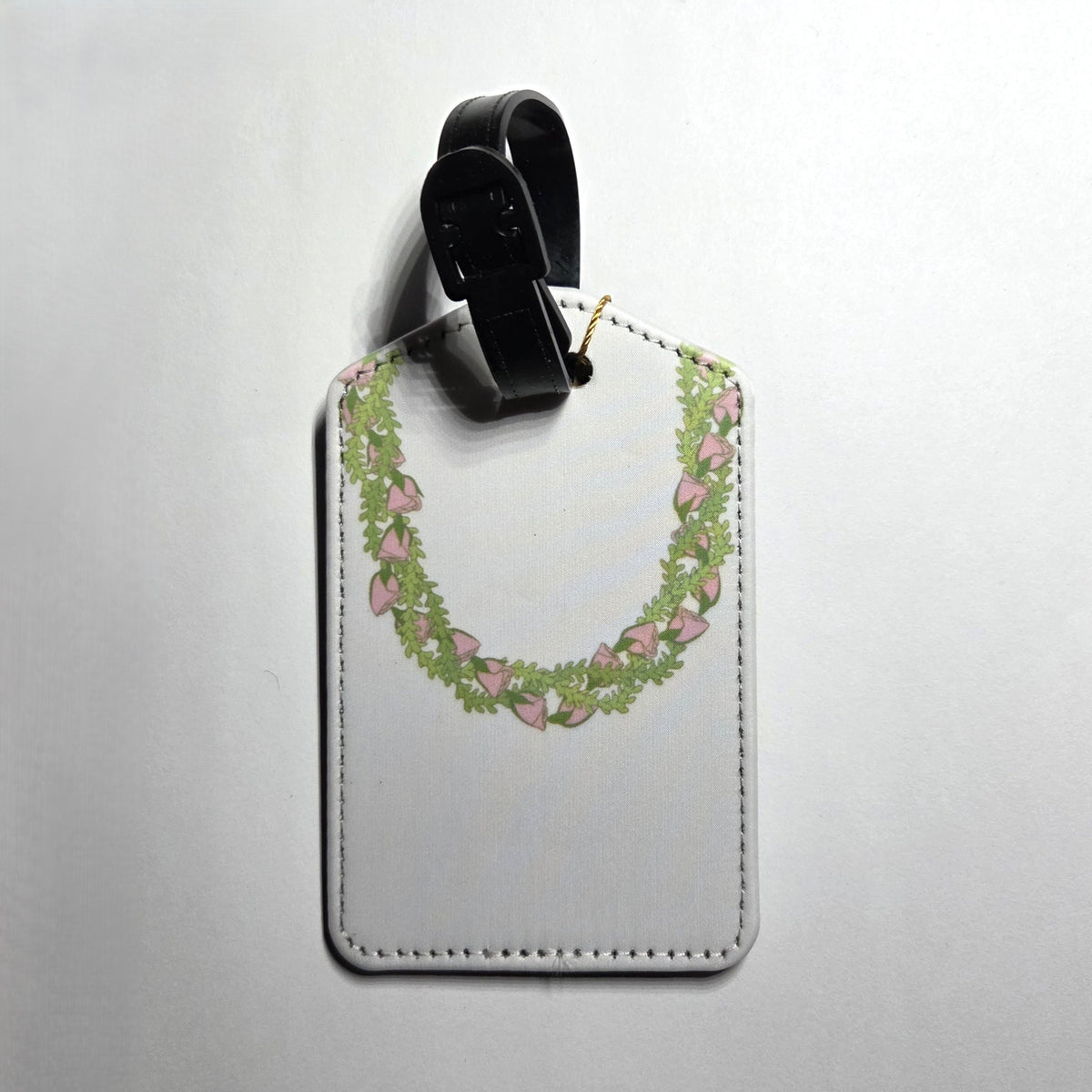 Hawaii artist luggage tag, Lokelani Pakalana design