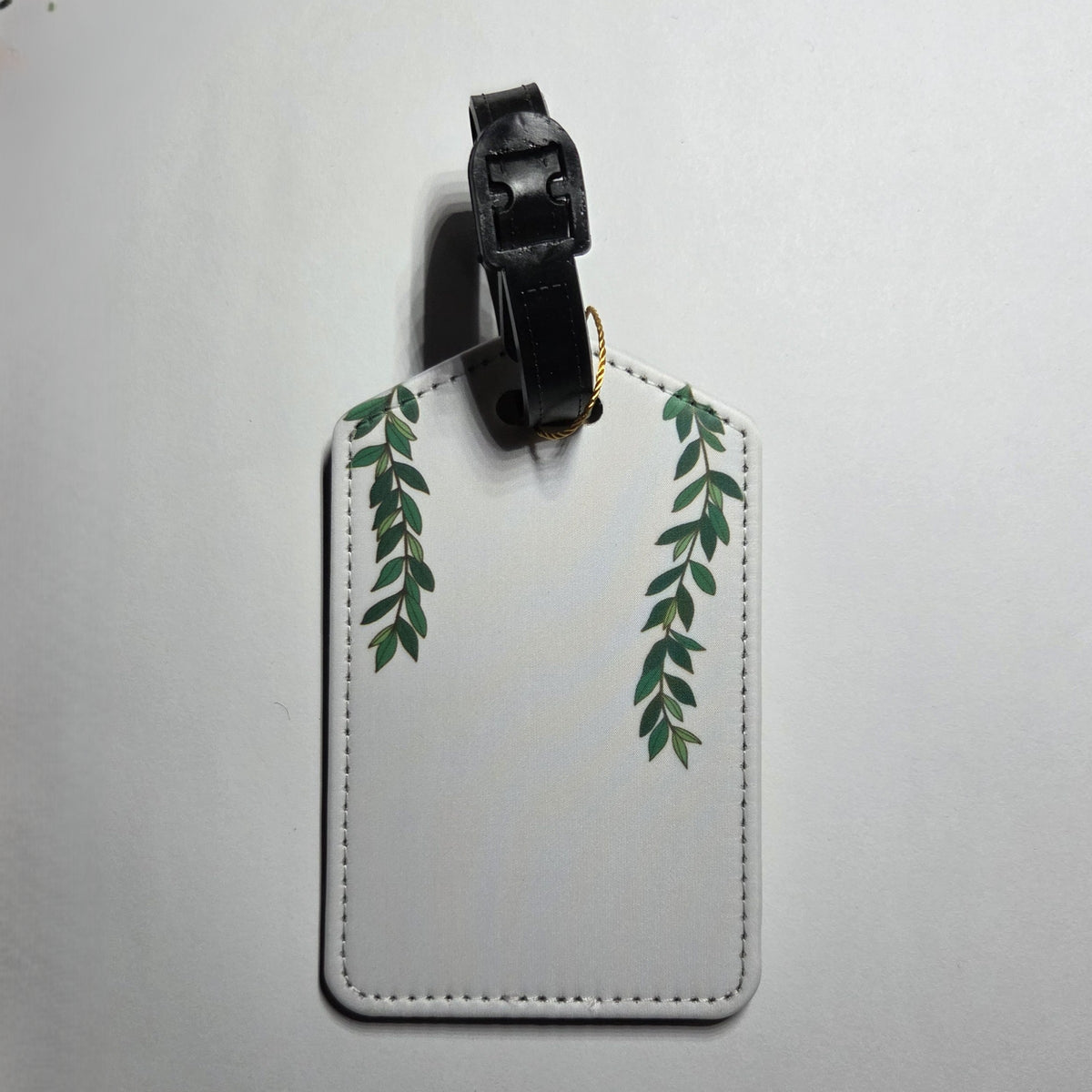 Hawaii artist luggage tag, Maile design