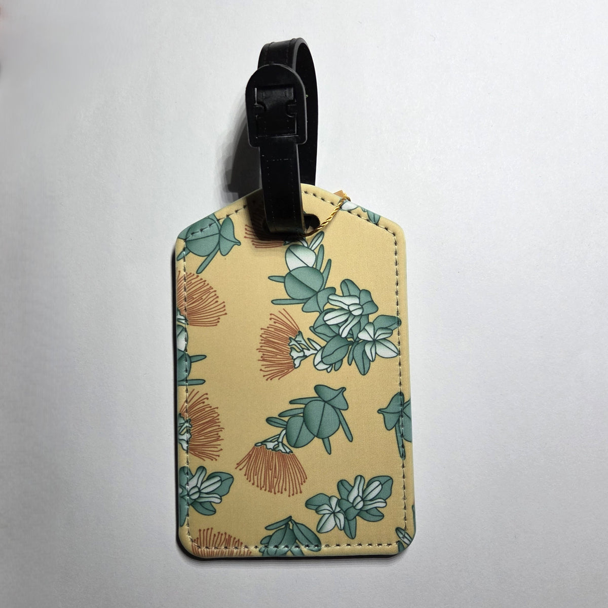 Hawaii artist luggage tag, Ohia Lehua design