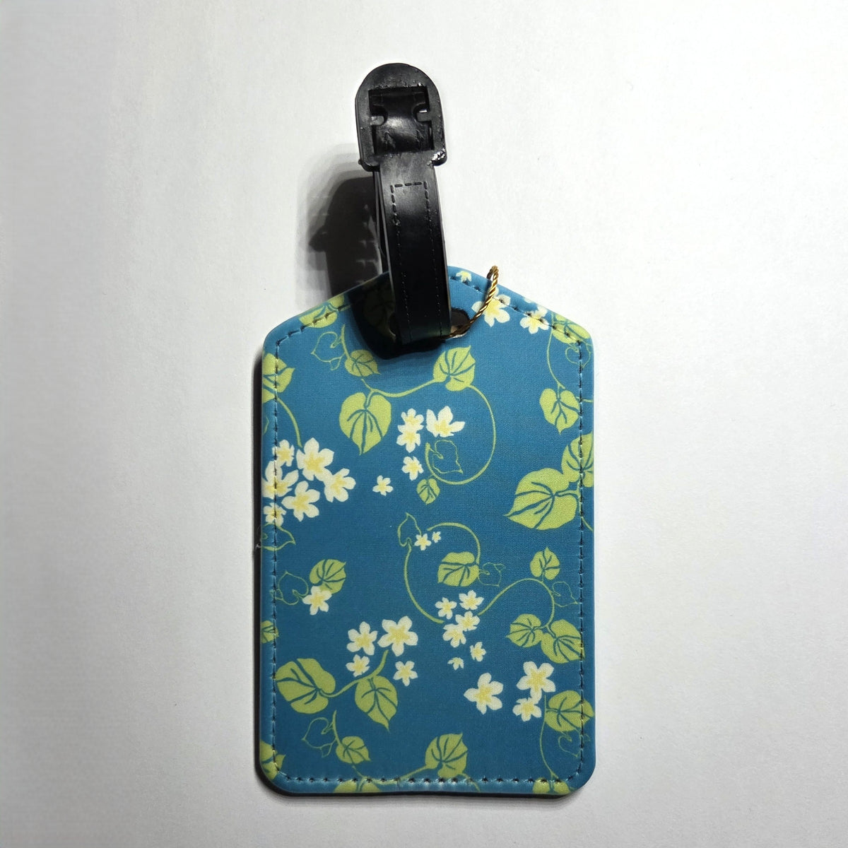 Hawaii artist luggage tag, Pakalana Teal design