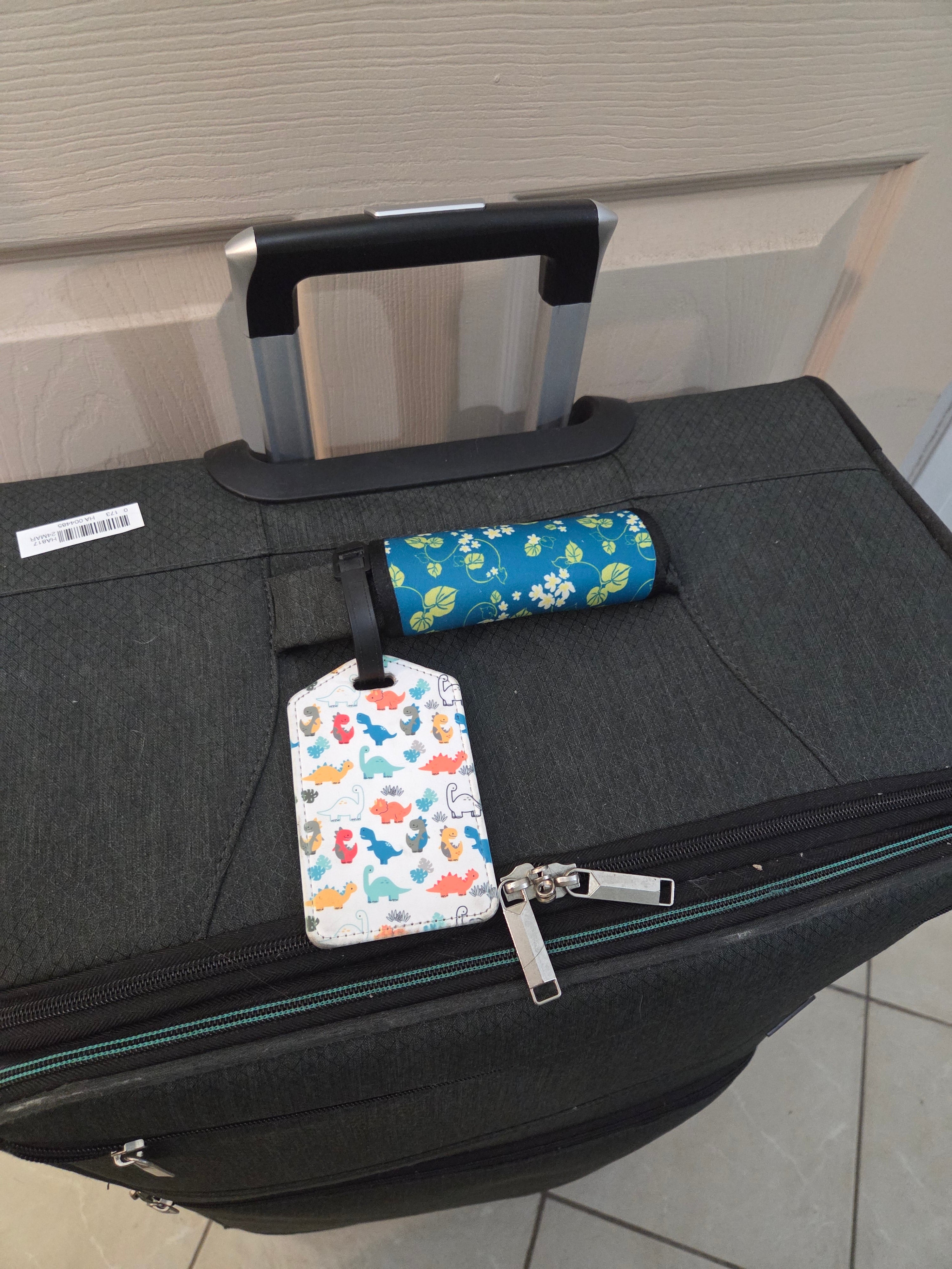 Sunfloral and Flair — Local-artist luggage tags, handle covers, keychains, coasters, plus lei and florals