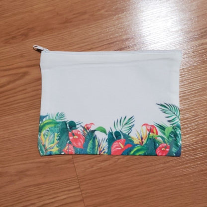 Zippered pouch, Tropical Horizontal design