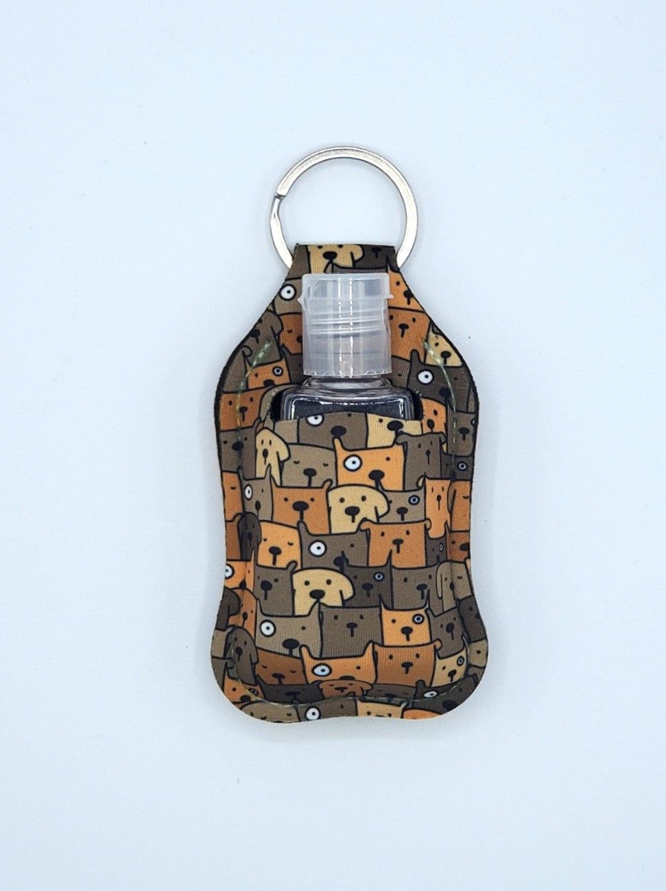 Neoprene hand sanitizer holder, Dog Crowd design