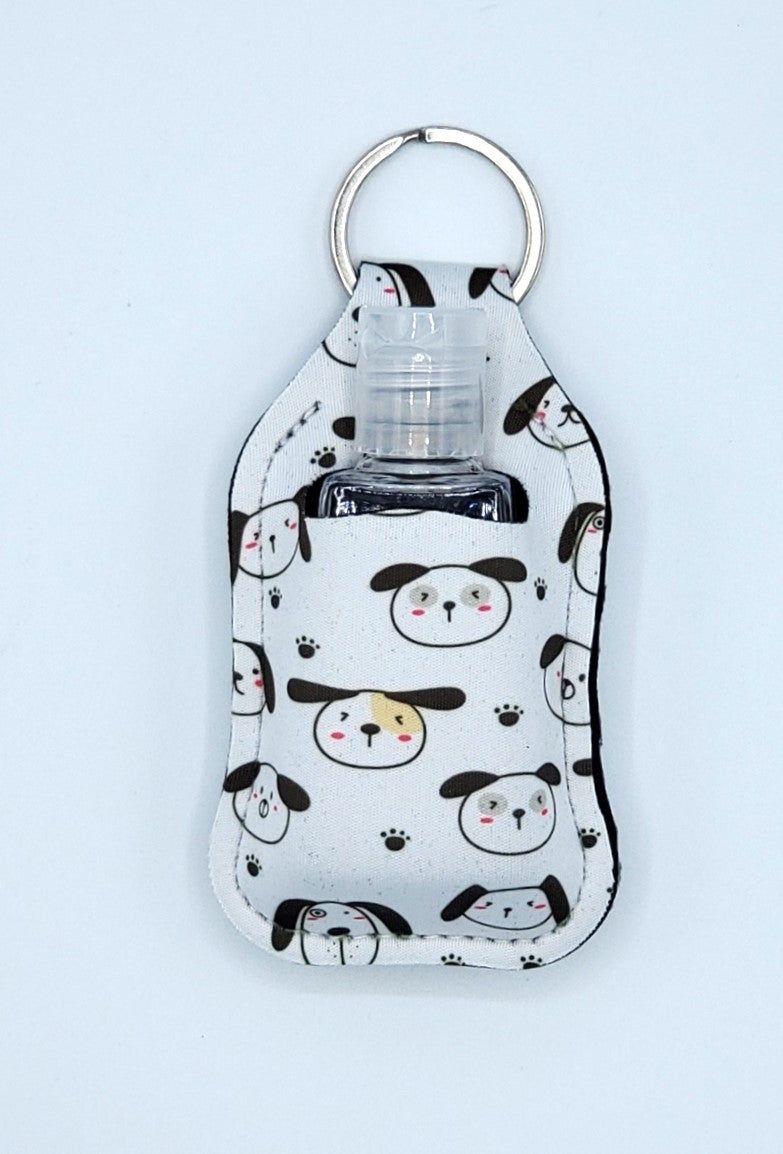 Neoprene hand sanitizer holder, Dog Kawaii design