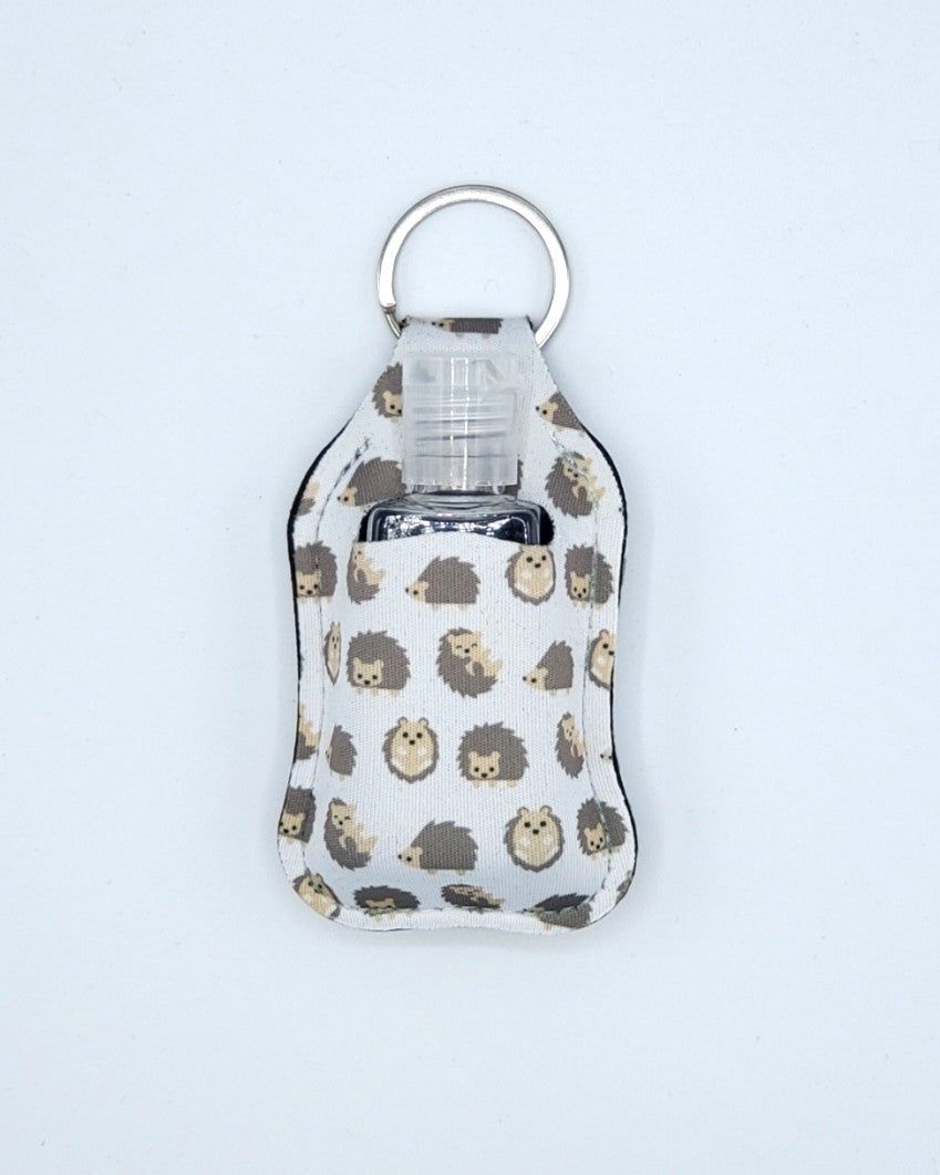 Neoprene hand sanitizer holder, Hedgehogs design