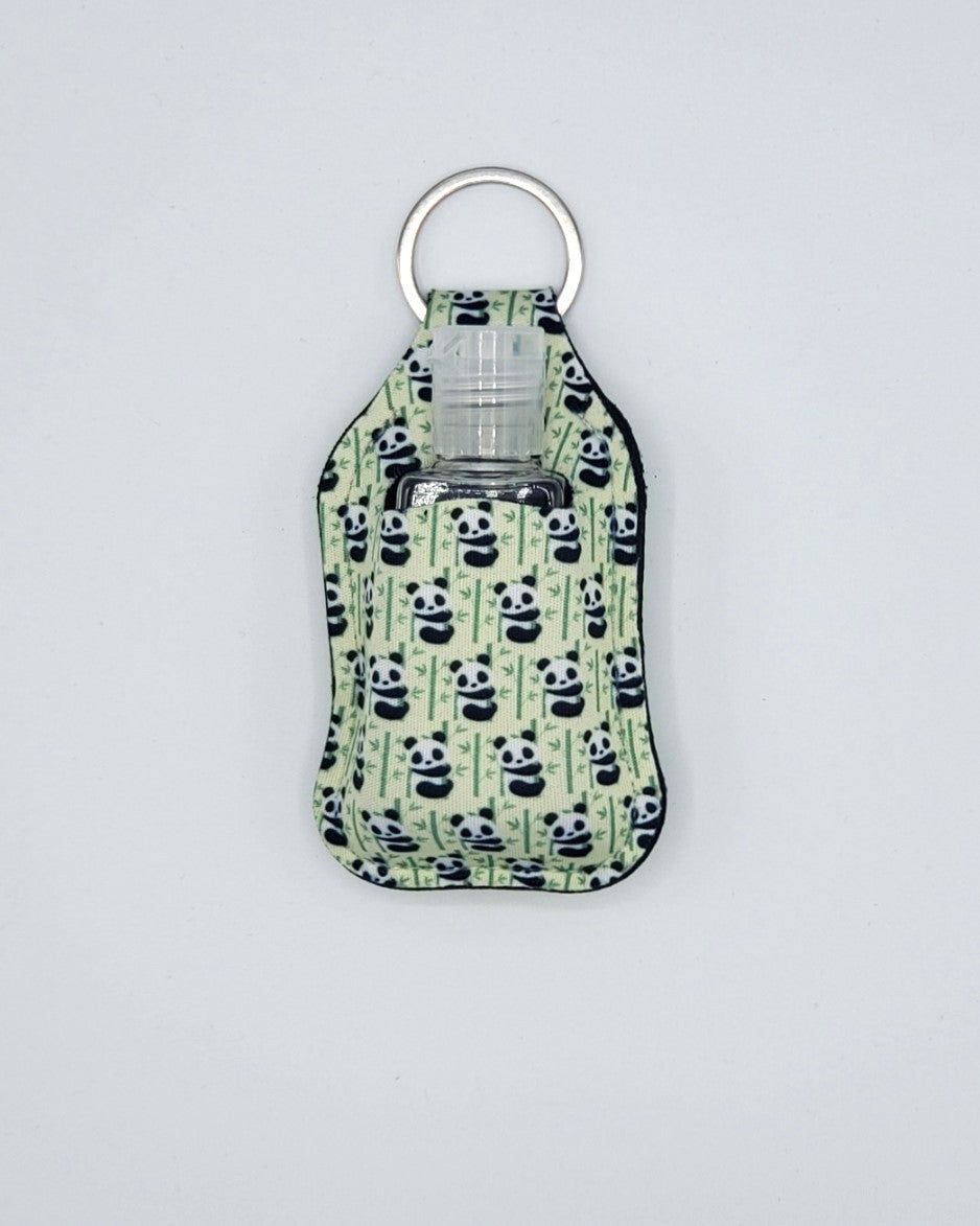 Neoprene hand sanitizer holder, Pandas design
