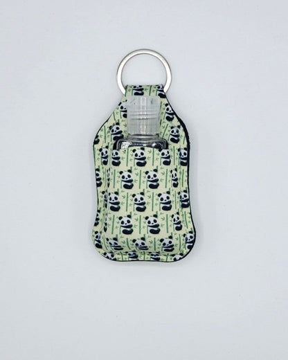 Neoprene hand sanitizer holder, Pandas design