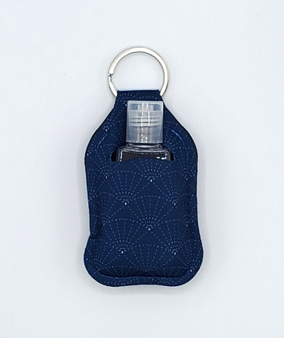 Neoprene hand sanitizer holder, Sashiko Fan design
