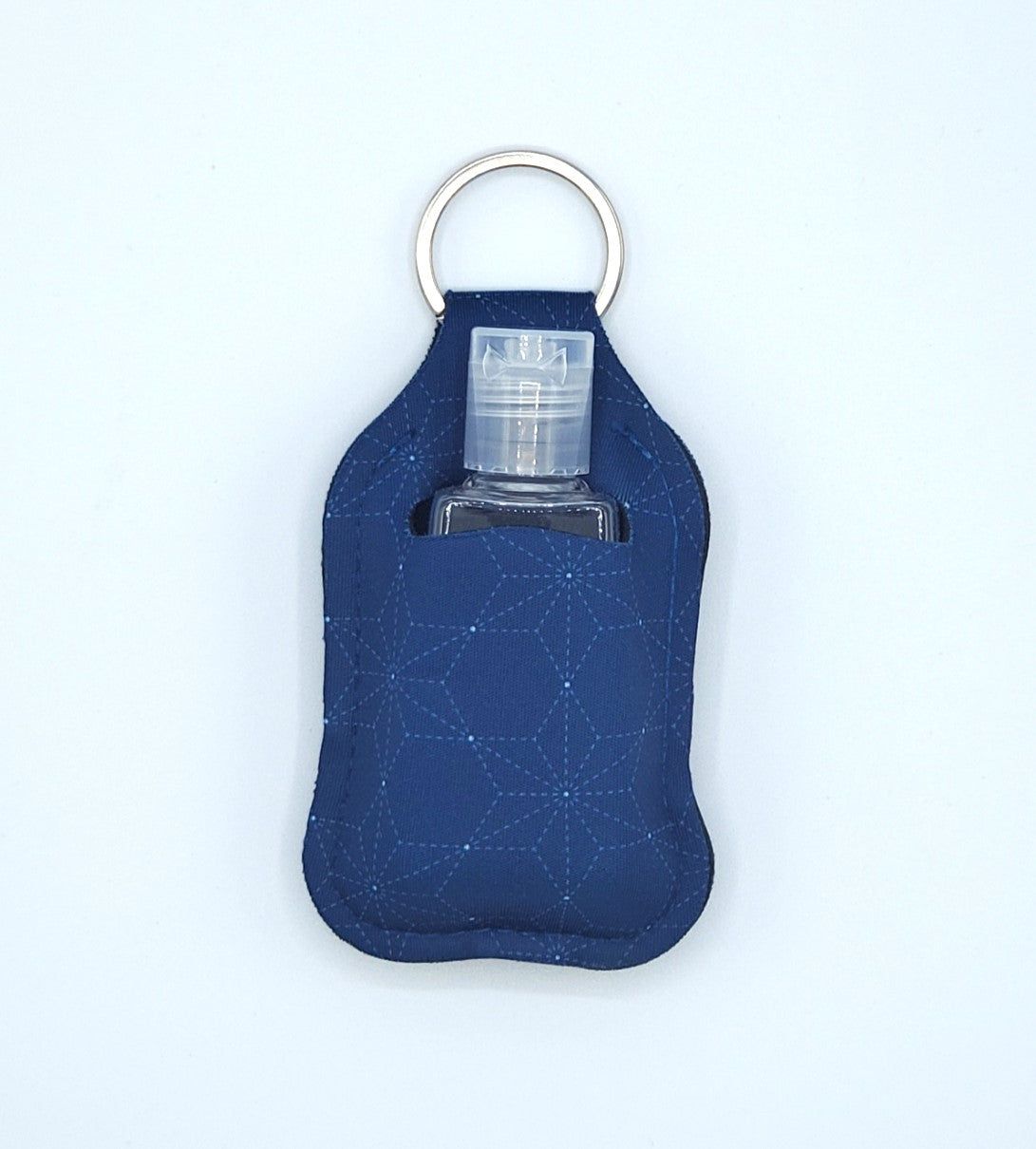 Neoprene hand sanitizer holder, Sashiko Star design
