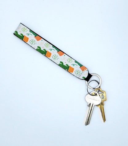 Neoprene wrist lanyard, Cactus design
