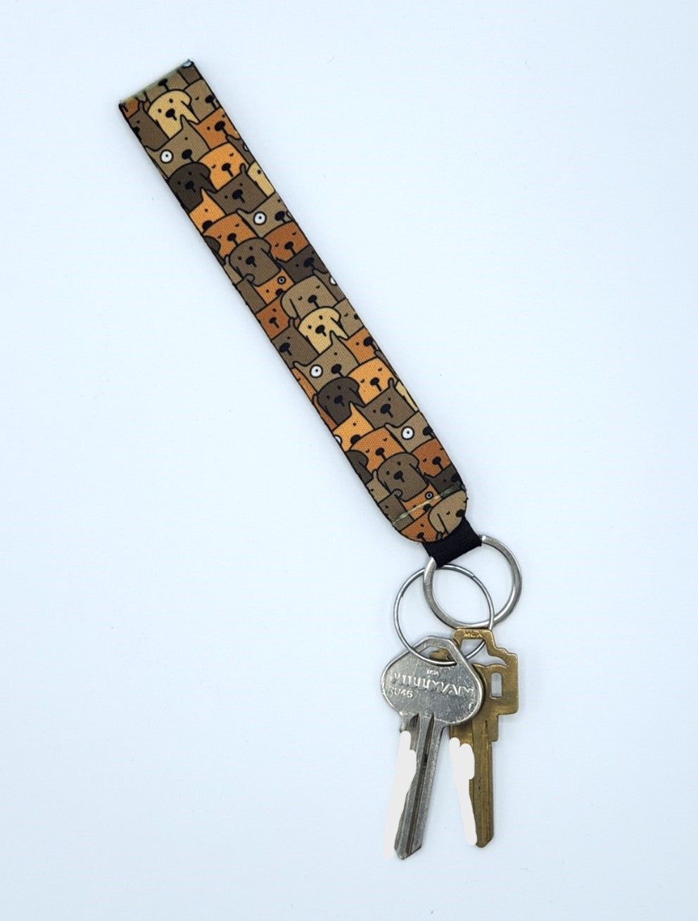 Neoprene wrist lanyard, Dog Crowd design